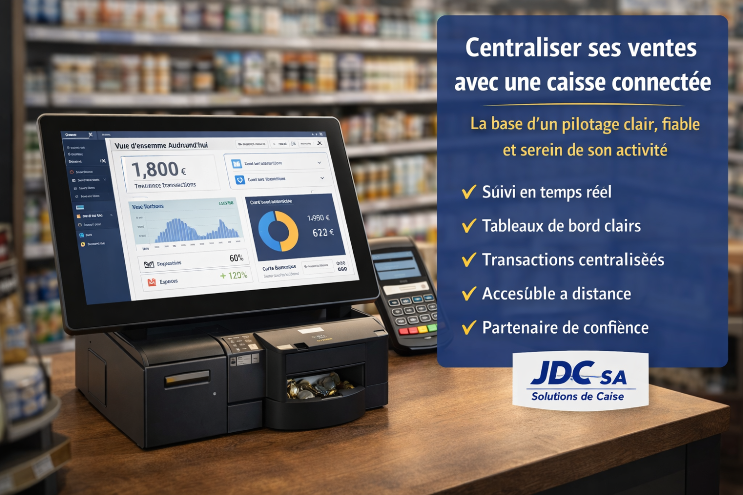 caisse enregistreuse connectée