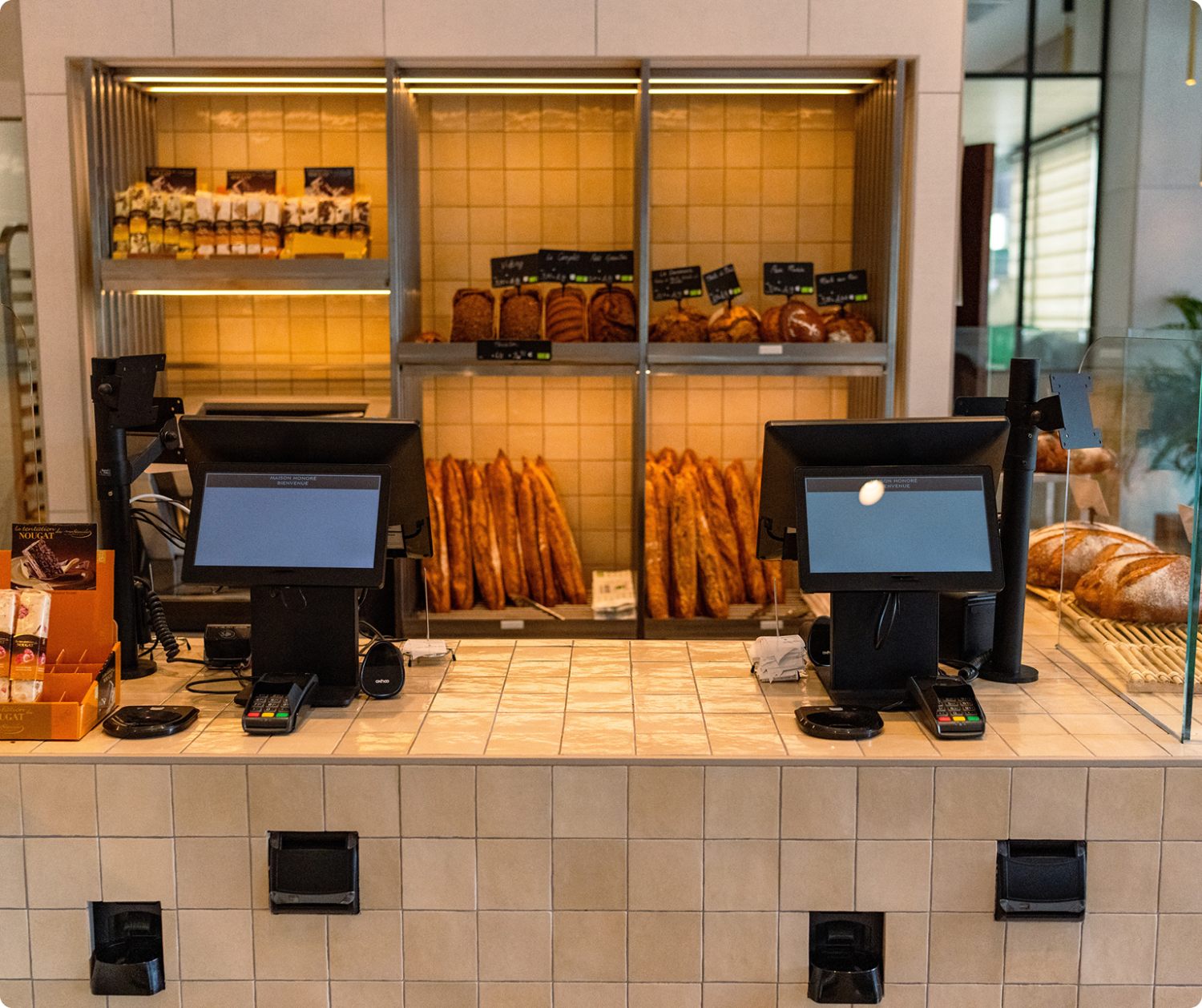 caisse enregistreuse tablette tactile afficheur boulangerie