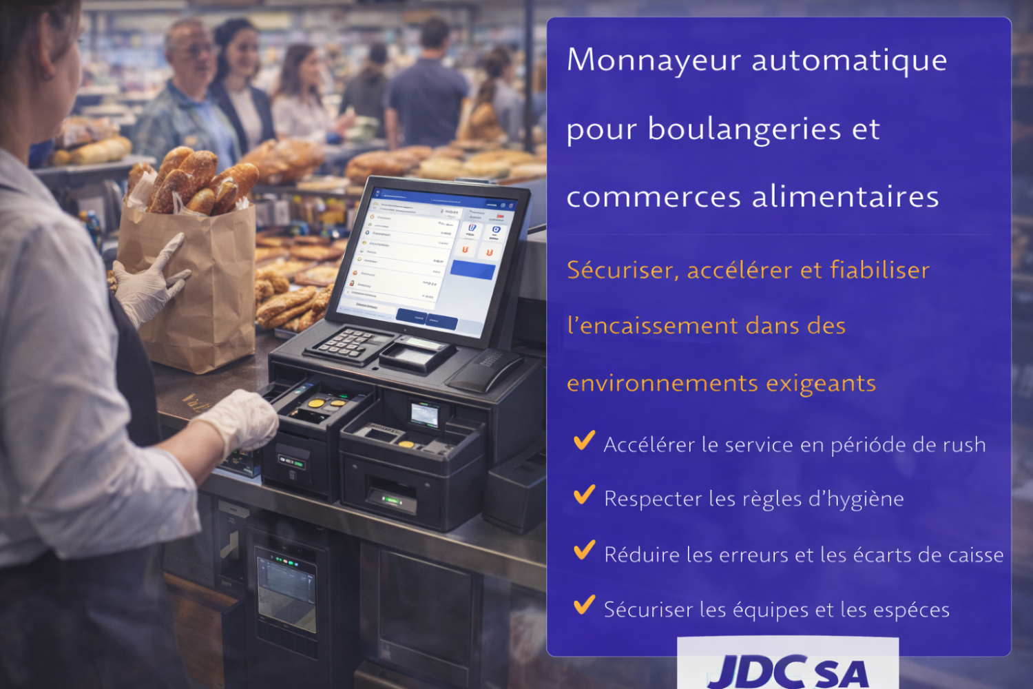 Monnayeur automatique pour boulangeries