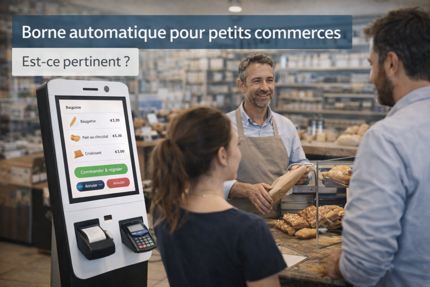 Borne automatique pour petits commerces