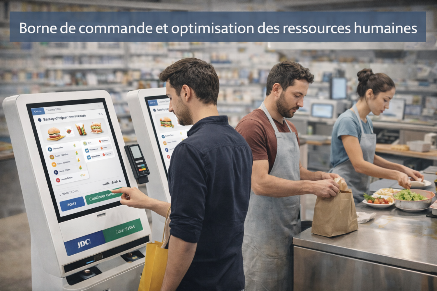 Borne de commande et optimisation des ressources humaines