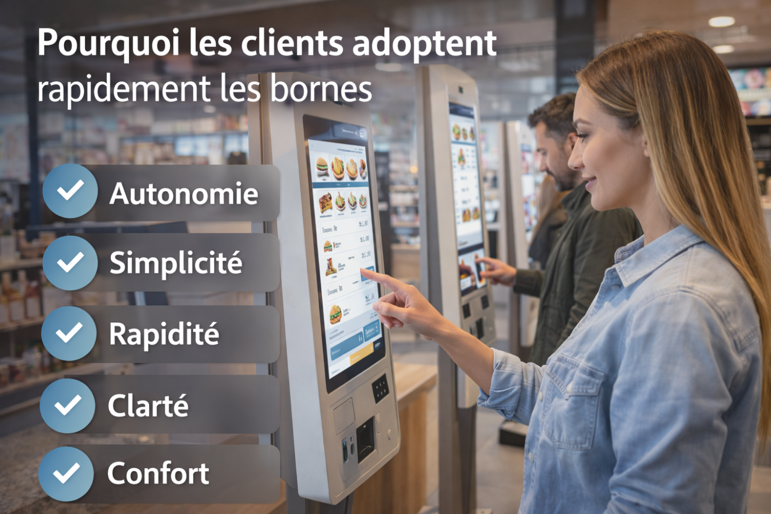 Pourquoi les clients adoptent rapidement les bornes
