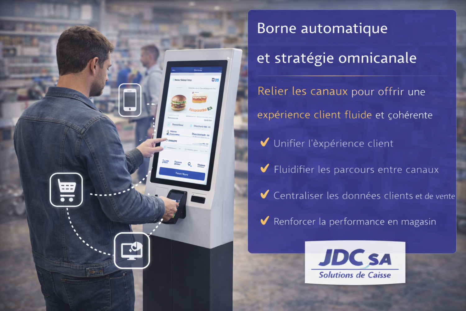 Borne automatique stratégie omnicanale