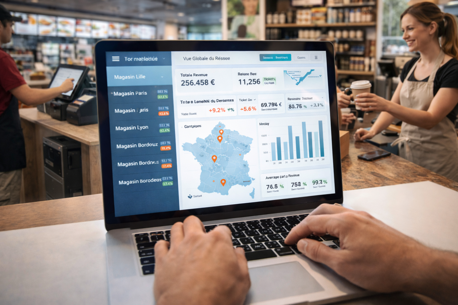 Logiciel de caisse pour réseaux et franchises