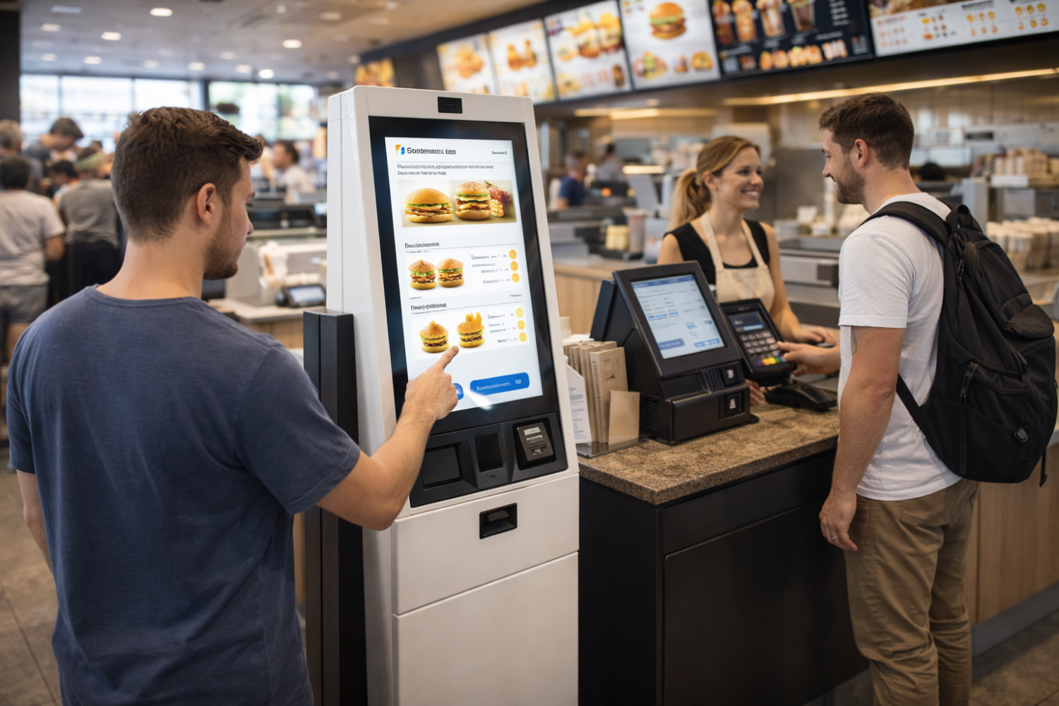 Borne commande complémentarité caisse