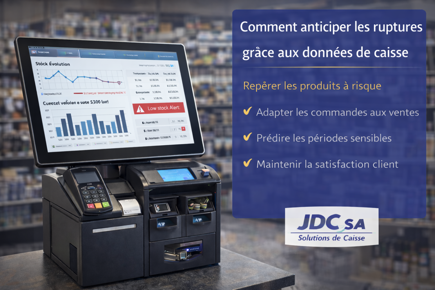 anticiper ruptures données de caisse