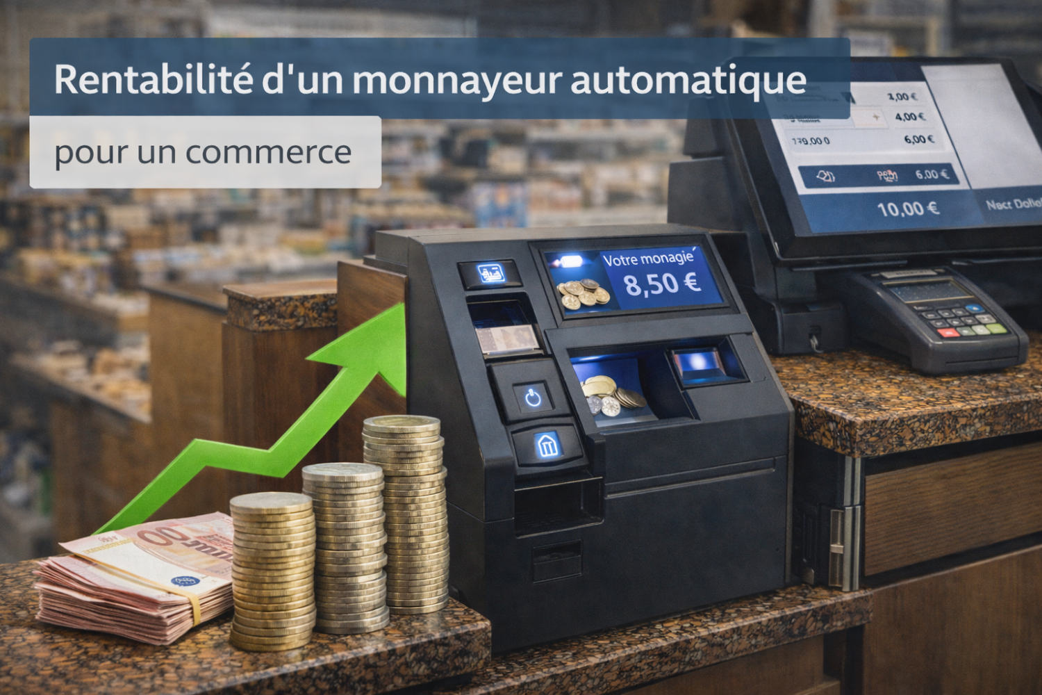 Rentabilité d’un monnayeur automatique pour un commerce