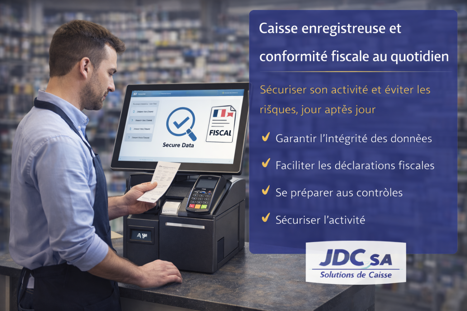 Caisse enregistreuse conformité fiscale