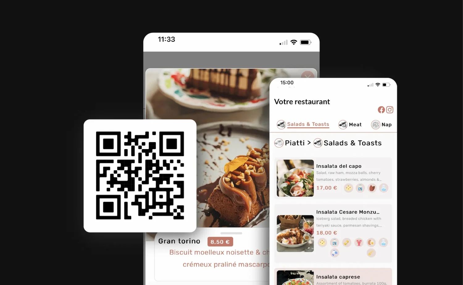 menu digital mise a jour automatique