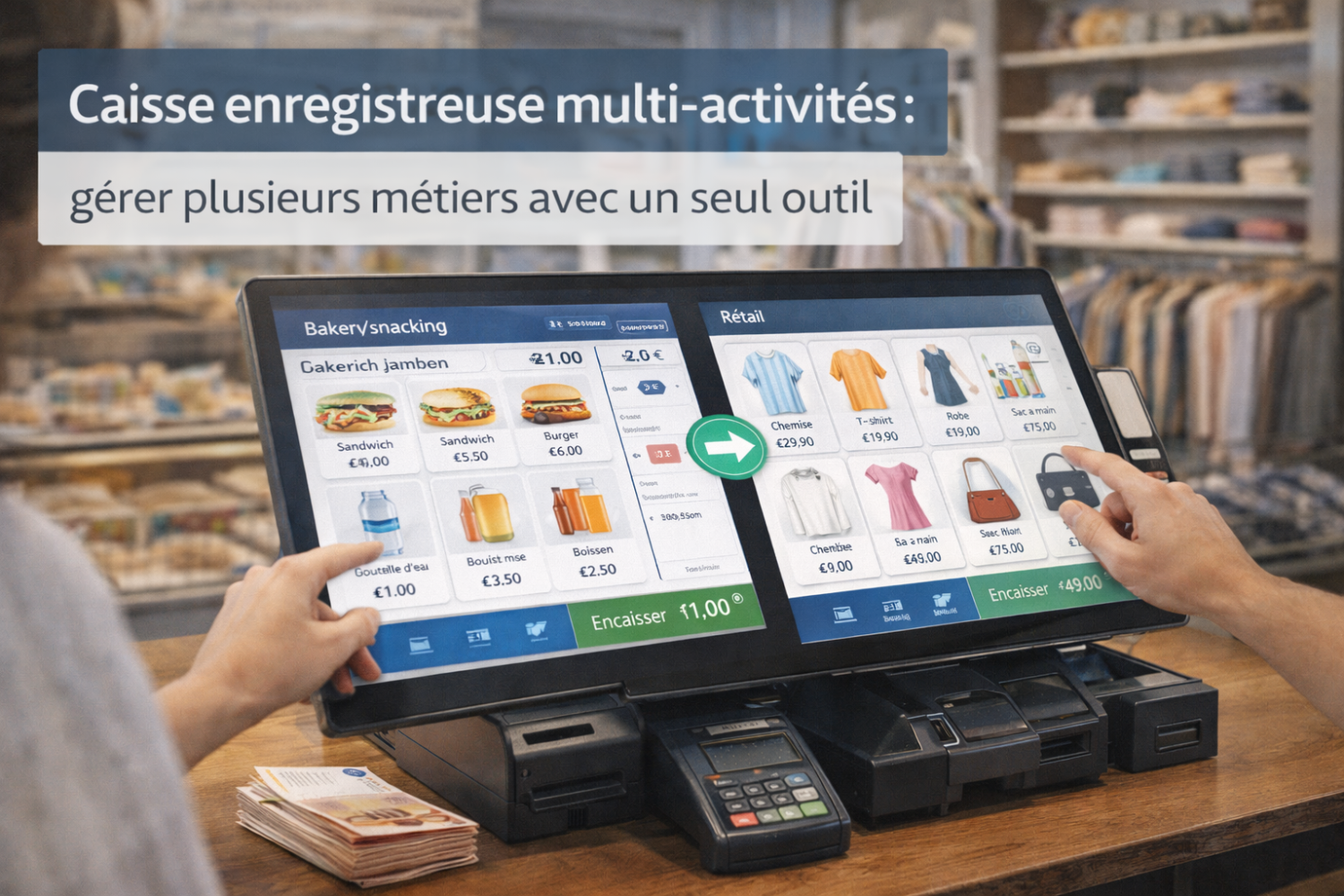 Caisse enregistreuse multi activités