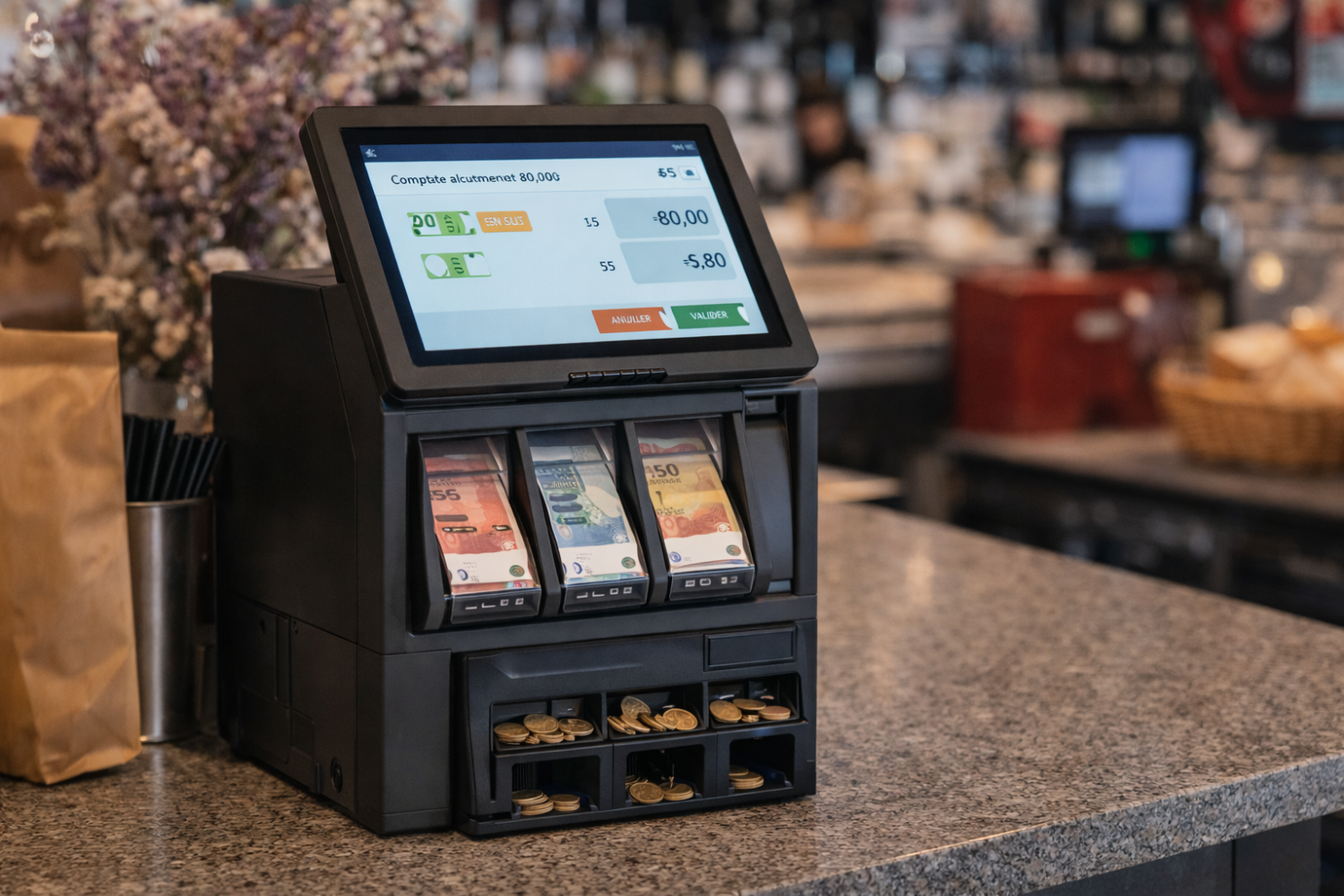 un monnayeur automatique