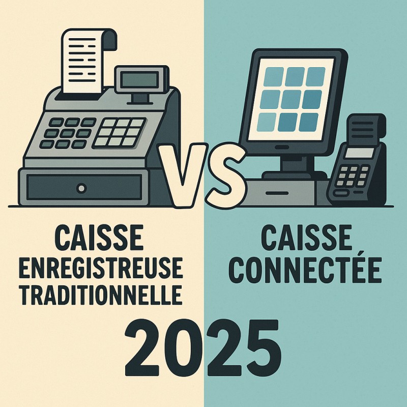 caisse traditionnelle vs connectée